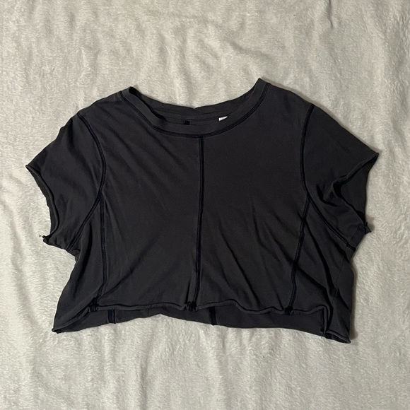 PACSUN Basics Grey Crop - Picture 1 of 3